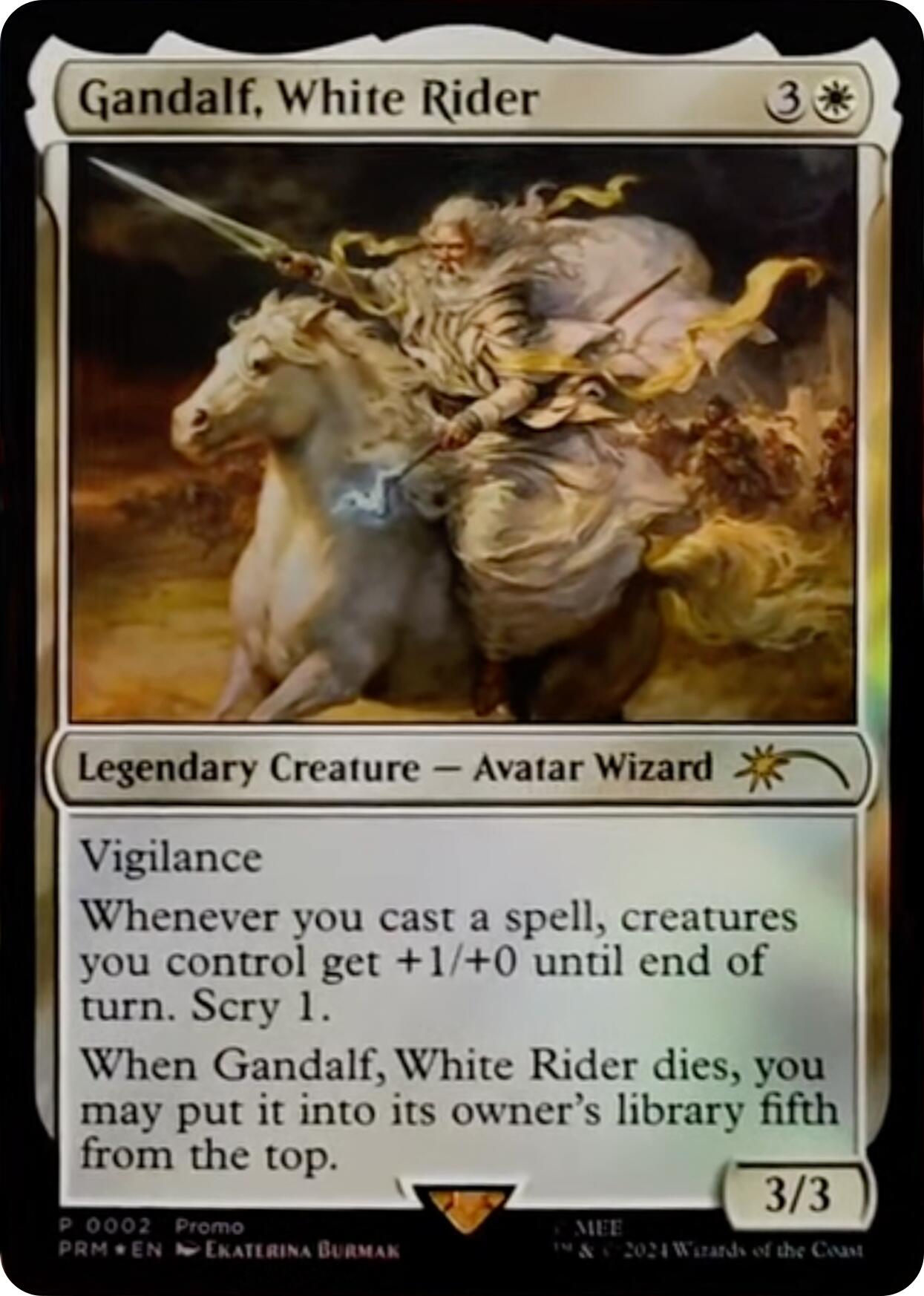 Gandalf, White Rider [Resale Promos] | Clutch Gaming