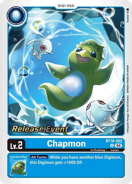 Chapmon [BT18-002] [Release Special Booster Ver.2.0 Pre-Release Cards] | Clutch Gaming