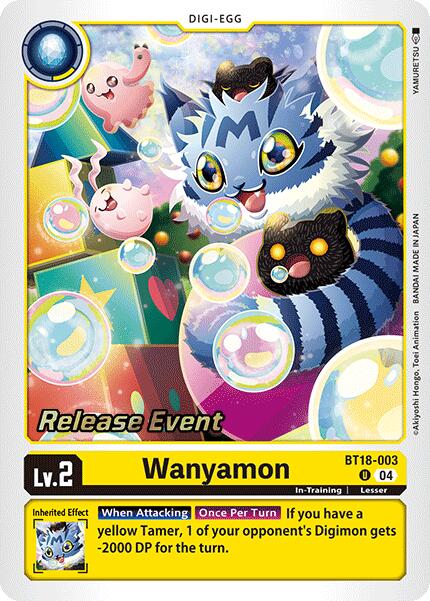 Wanyamon [BT18-003] [Release Special Booster Ver.2.0 Promos] | Clutch Gaming