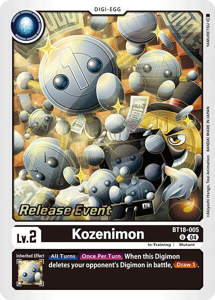 Kozenimon [BT18-005] [Release Special Booster Ver.2.0 Pre-Release Cards] | Clutch Gaming