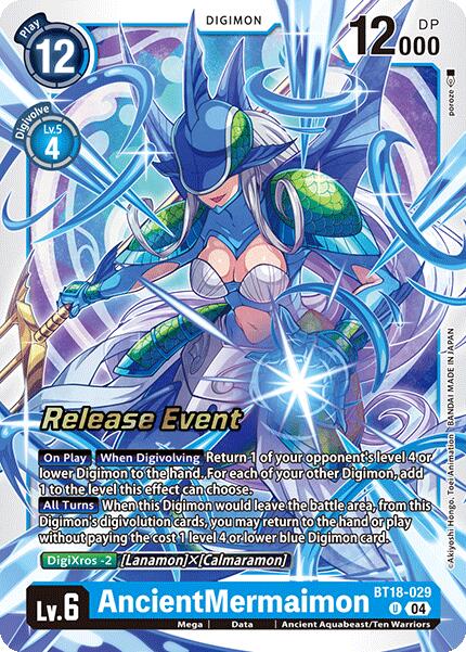 AncientMermaimon [BT18-029] [Release Special Booster Ver.2.0 Pre-Release Cards] | Clutch Gaming