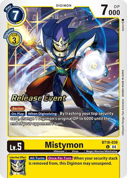 Mistymon [BT18-039] [Release Special Booster Ver.2.0 Pre-Release Cards] | Clutch Gaming