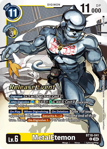 MetalEtemon [BT18-041] [Release Special Booster Ver.2.0 Pre-Release Cards] | Clutch Gaming