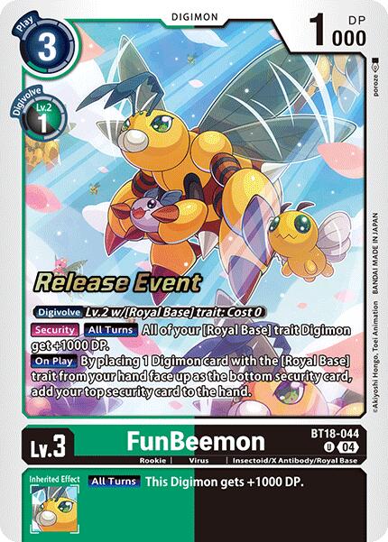 FunBeemon [BT18-044] [Release Special Booster Ver.2.0 Pre-Release Cards] | Clutch Gaming