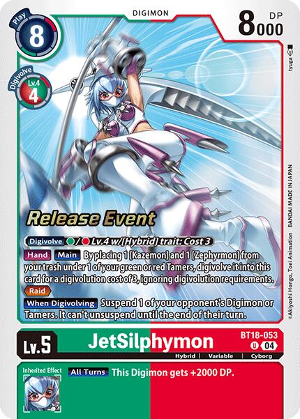 JetSilphymon [BT18-053] [Release Special Booster Ver.2.0 Pre-Release Cards] | Clutch Gaming