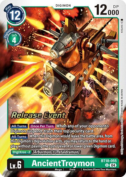 AncientTroymon [BT18-055] [Release Special Booster Ver.2.0 Pre-Release Cards] | Clutch Gaming