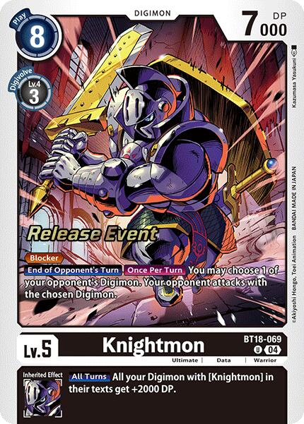 Knightmon [BT18-069] [Release Special Booster Ver.2.0 Pre-Release Cards] | Clutch Gaming