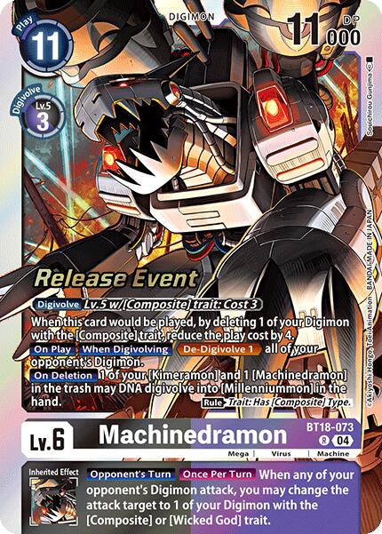 Machinedramon [BT18-073] [Release Special Booster Ver.2.0 Pre-Release Cards] | Clutch Gaming