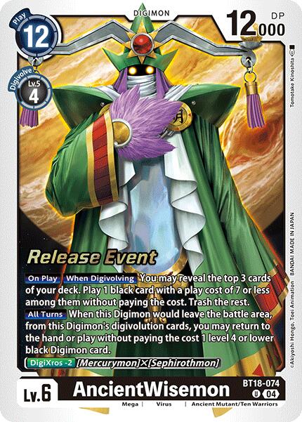 AncientWisemon [BT18-074] [Release Special Booster Ver.2.0 Pre-Release Cards] | Clutch Gaming