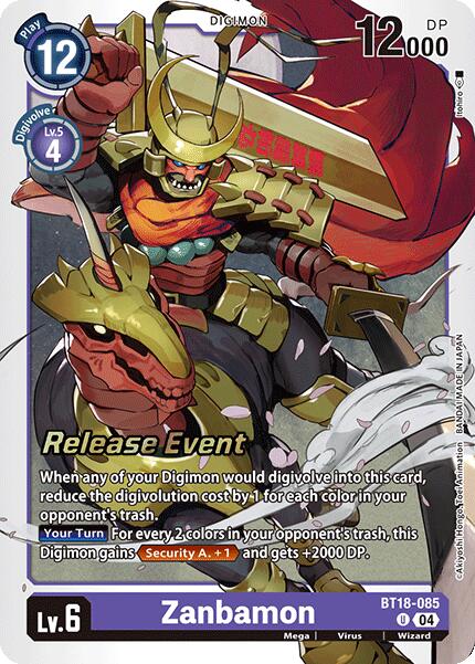 Zanbamon [BT18-085] [Release Special Booster Ver.2.0 Pre-Release Cards] | Clutch Gaming