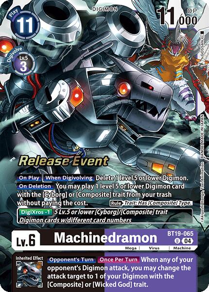 Machinedramon [BT19-065] [Release Special Booster Ver.2.0 Pre-Release Cards] | Clutch Gaming