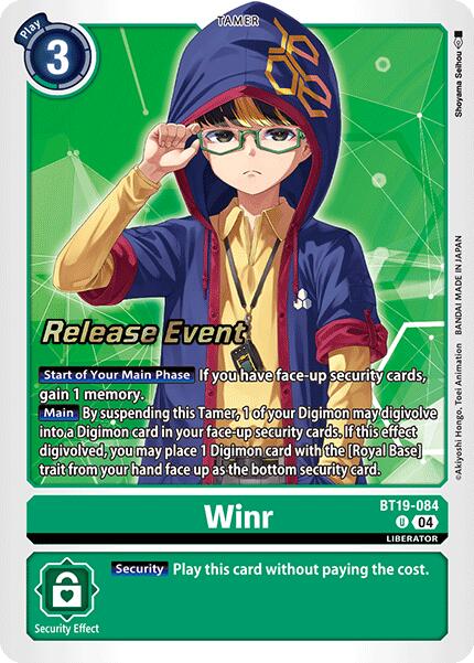 Winr [BT19-084] [Release Special Booster Ver.2.0 Pre-Release Cards] | Clutch Gaming