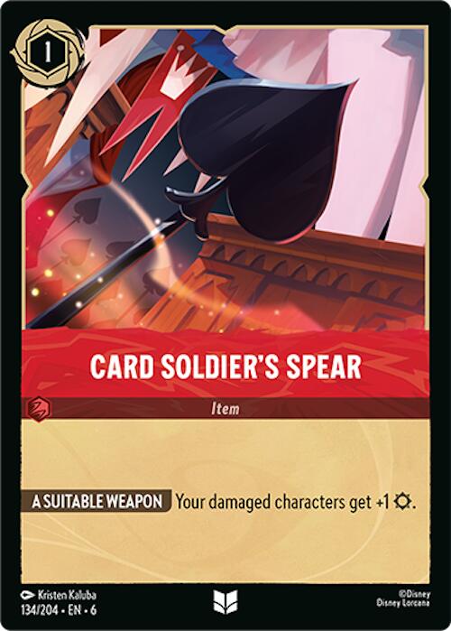 Card Soldier's Spear (134/204) [Azurite Sea] | Clutch Gaming