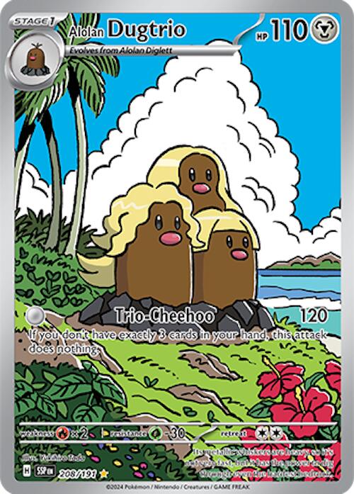 Alolan Dugtrio (208/191) [Scarlet & Violet: Surging Sparks] | Clutch Gaming