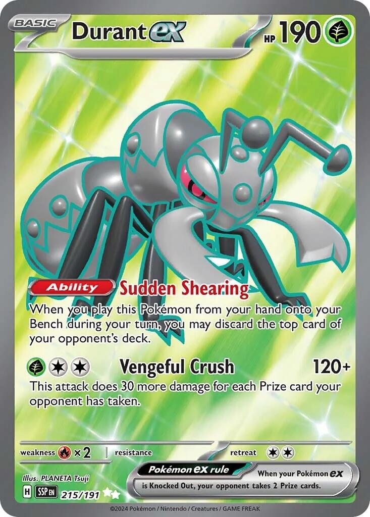 Durant ex (215/191) [Scarlet & Violet: Surging Sparks] | Clutch Gaming