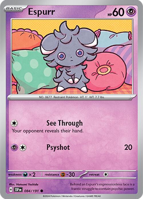 Espurr (084/191) [Scarlet & Violet: Surging Sparks] | Clutch Gaming