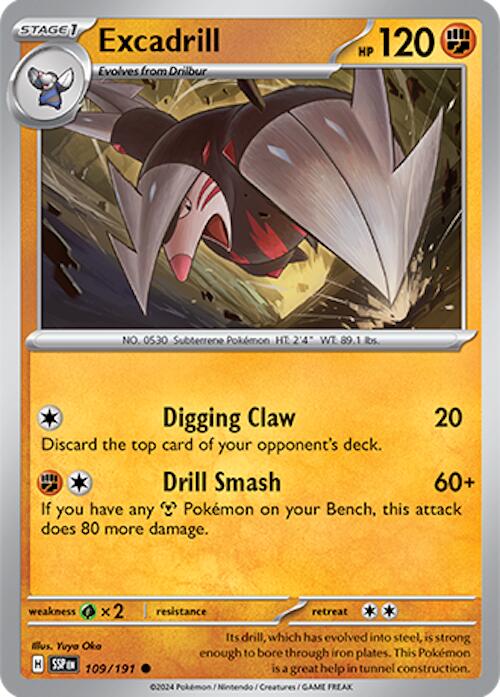 Excadrill (109/191) [Scarlet & Violet: Surging Sparks] | Clutch Gaming