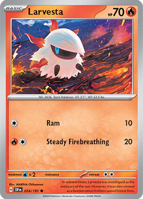Larvesta (024/191) [Scarlet & Violet: Surging Sparks] | Clutch Gaming