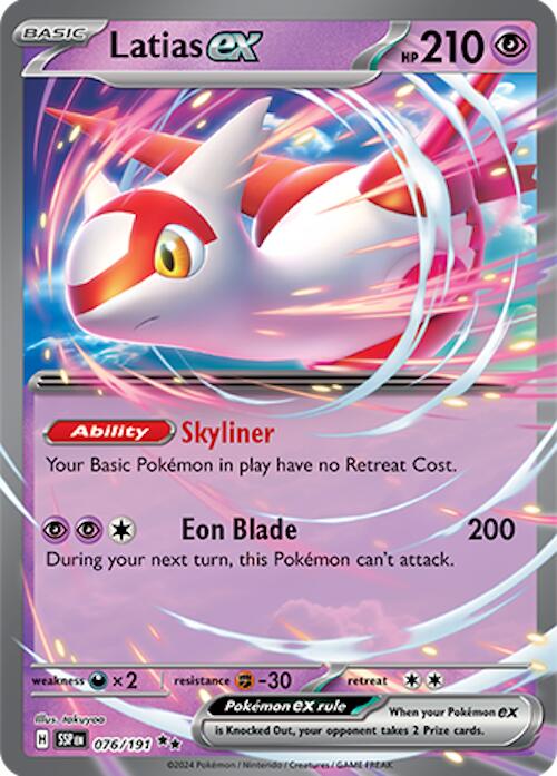 Latias ex (076/191) [Scarlet & Violet: Surging Sparks] | Clutch Gaming