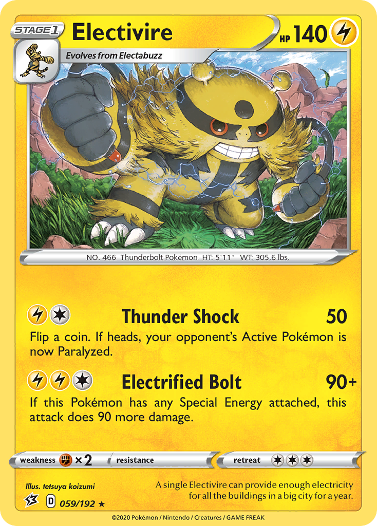 Electivire (059/192) [Sword & Shield: Rebel Clash] | Clutch Gaming