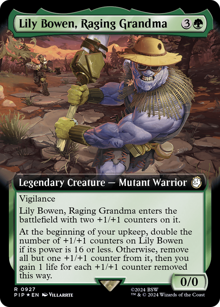 Lily Bowen, Raging Grandma (Extended Art) (Surge Foil) [Fallout] | Clutch Gaming