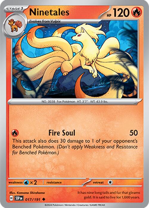 Ninetales (017/191) [Scarlet & Violet: Surging Sparks] | Clutch Gaming