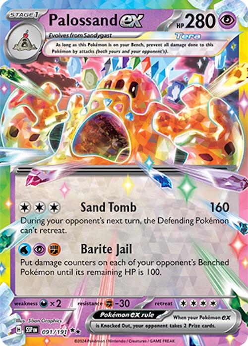 Palossand ex (091/191) [Scarlet & Violet: Surging Sparks] | Clutch Gaming