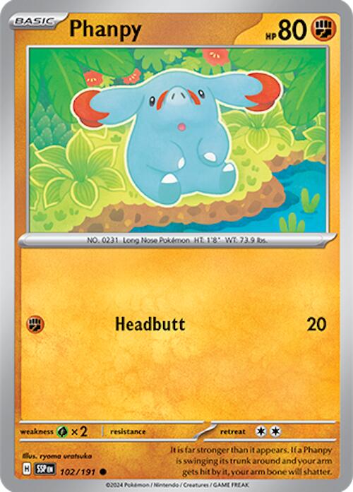 Phanpy (102/191) [Scarlet & Violet: Surging Sparks] | Clutch Gaming