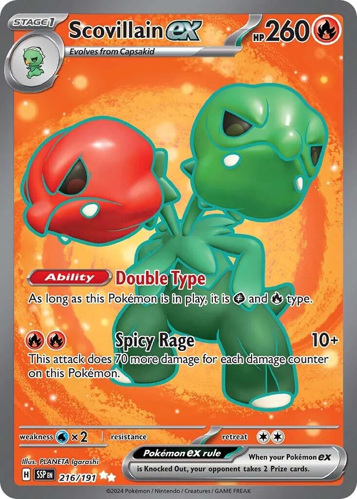 Scovillain ex (216/191) [Scarlet & Violet: Surging Sparks] | Clutch Gaming