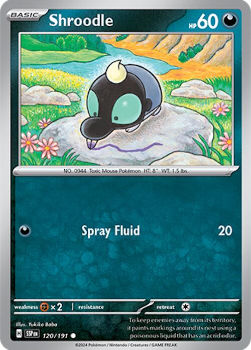 Shroodle (120/191) [Scarlet & Violet: Surging Sparks] | Clutch Gaming
