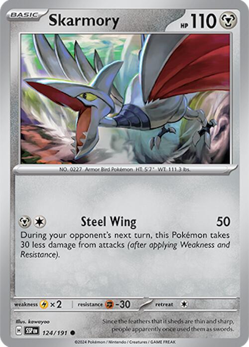 Skarmory (124/191) [Scarlet & Violet: Surging Sparks] | Clutch Gaming