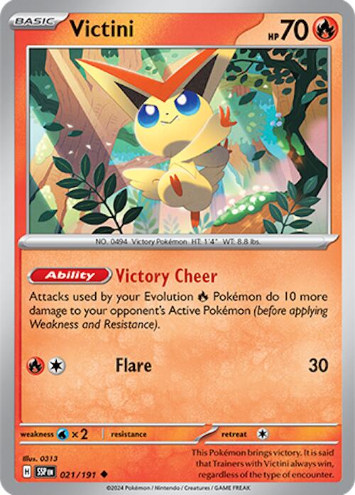 Victini (021/191) [Scarlet & Violet: Surging Sparks] | Clutch Gaming