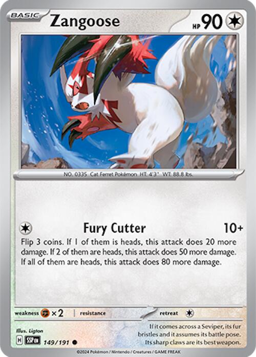 Zangoose (149/191) [Scarlet & Violet: Surging Sparks] | Clutch Gaming