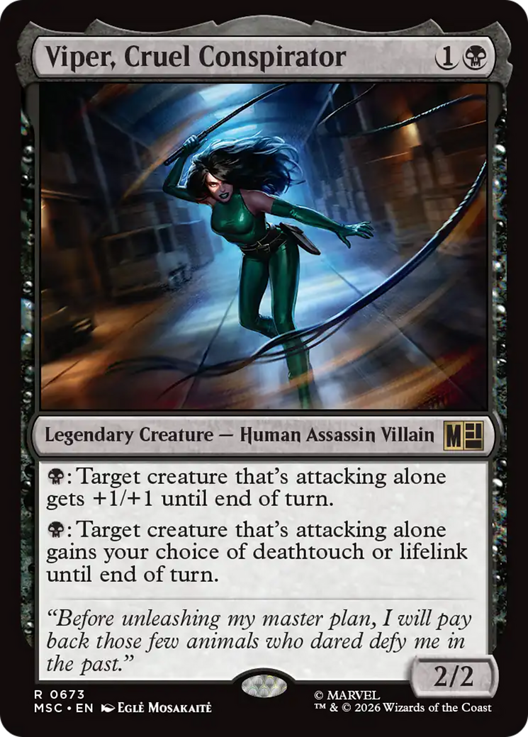 Viper, Cruel Conspirator [Marvel Super Heroes Commander] | Clutch Gaming