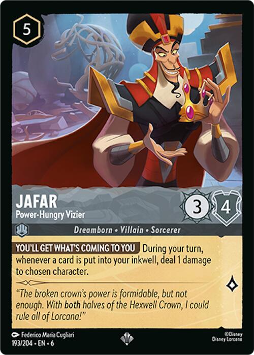 Jafar - Power-Hungry Vizier (193/204) [Azurite Sea] | Clutch Gaming