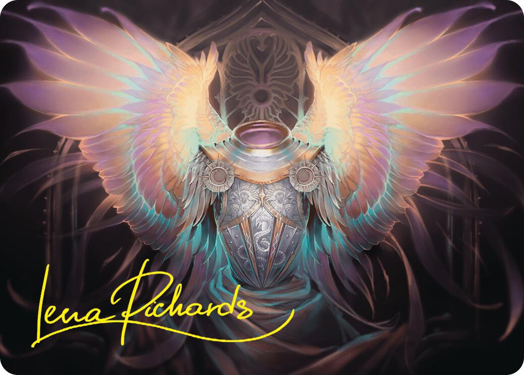 Celestial Armor Art Card (2/54) (Gold-Stamped Signature) [Foundations Art Series] | Clutch Gaming