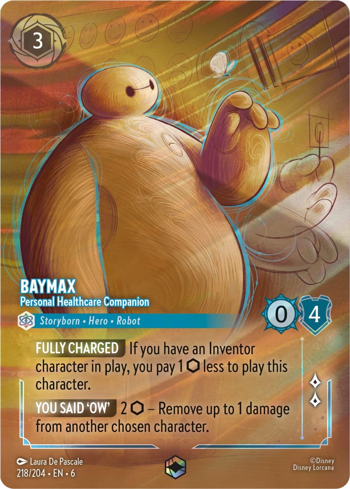 Baymax - Personal Healthcare Companion (Enchanted) (218/204) [Azurite Sea] | Clutch Gaming