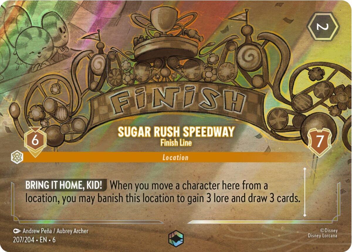 Sugar Rush Speedway - Finish Line (Enchanted) (207/204) [Azurite Sea] | Clutch Gaming