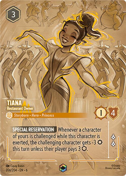 Tiana - Restaurant Owner (Enchanted) (206/204) [Azurite Sea] | Clutch Gaming