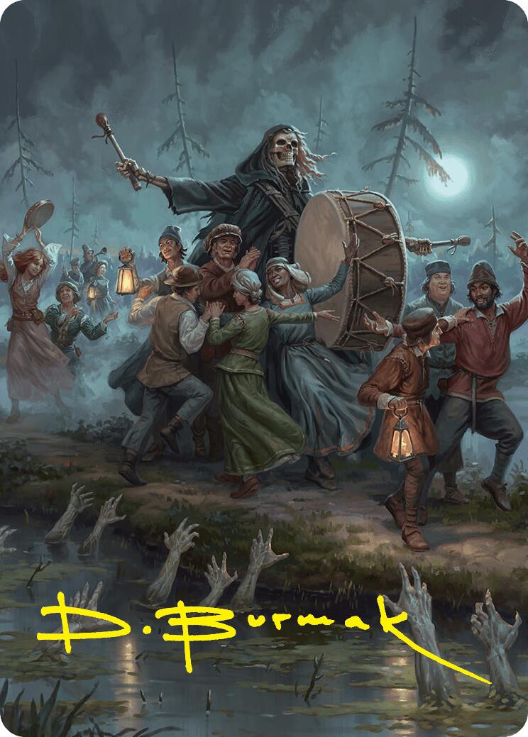 Blasphemous Edict Art Card (35/54) (Gold-Stamped Signature) [Foundations Art Series] | Clutch Gaming