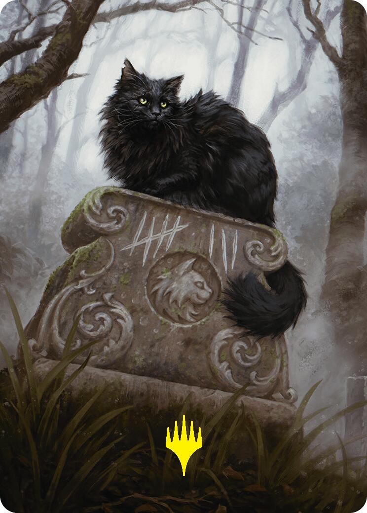 Nine-Lives Familiar 2 Art Card (36/54) (Gold-Stamped Planeswalker Symbol) [Foundations Art Series] | Clutch Gaming