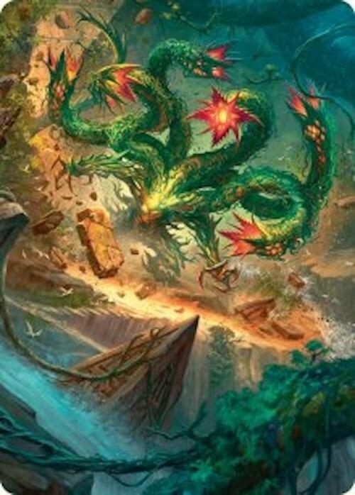 Mossborn Hydra Art Card (42/54) [Foundations Art Series] | Clutch Gaming