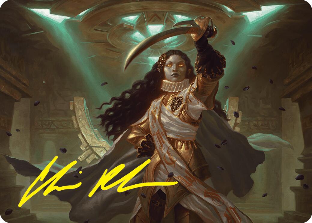 Elenda, Saint of Dusk Art Card (15/54) (Gold-Stamped Signature) [Foundations Art Series] | Clutch Gaming