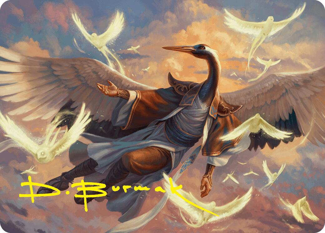 Kykar, Zephyr Awakener Art Card (16/54) (Gold-Stamped Signature) [Foundations Art Series] | Clutch Gaming