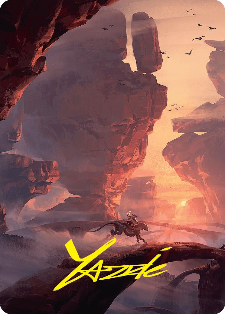 Mountain Art Card (24/54) (Gold-Stamped Signature) [Foundations Art Series] | Clutch Gaming