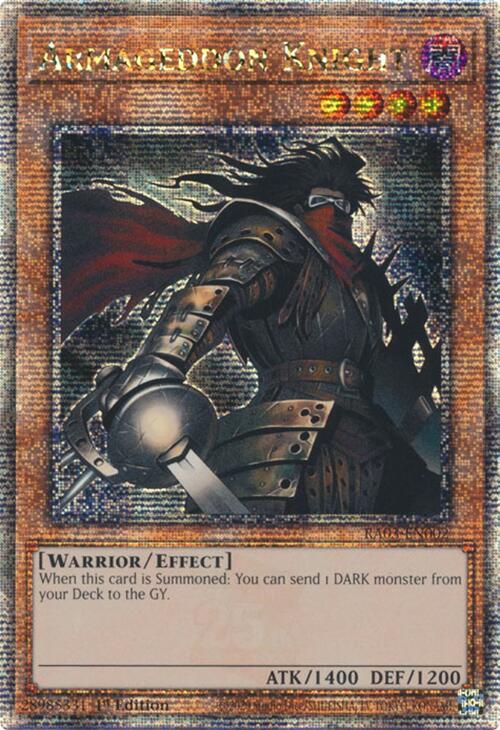 Armageddon Knight (Quarter Century Secret Rare) [RA03-EN002] Quarter Century Secret Rare | Clutch Gaming
