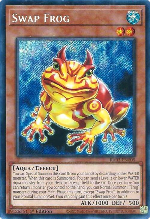 Swap Frog (Secret Rare) [RA03-EN005] Secret Rare | Clutch Gaming