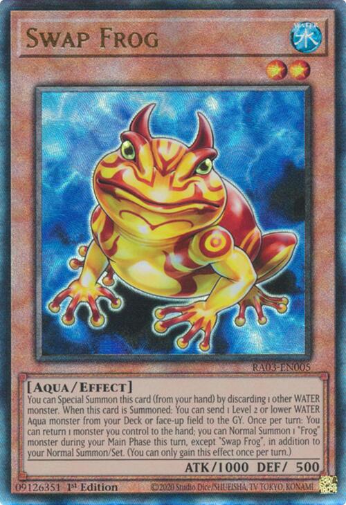 Swap Frog (UTR) [RA03-EN005] Prismatic Ultimate Rare | Clutch Gaming