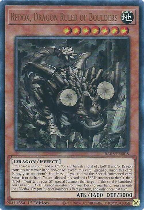 Redox, Dragon Ruler of Boulders (UR) [RA03-EN008] Ultra Rare | Clutch Gaming