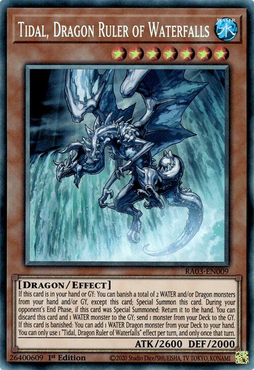 Tidal, Dragon Ruler of Waterfalls (CR) [RA03-EN009] Prismatic Collector's Rare | Clutch Gaming